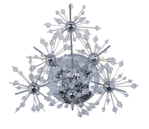 Starfire 10' 3 Light Wall Sconce in Polished Chrome