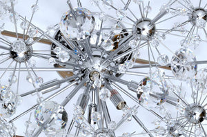 Starfire 10' 3 Light Wall Sconce in Polished Chrome