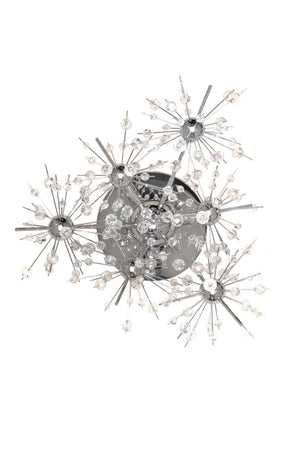 Starfire 10' 3 Light Wall Sconce in Polished Chrome