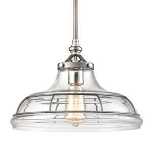 Dunkirk 13' 1 Light Pendant in Weathered Zinc
