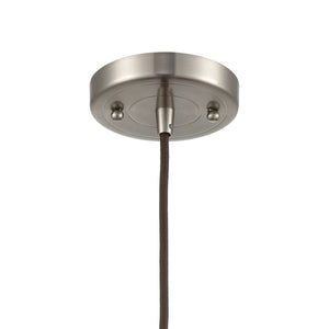 English Pub 8' 1 Light Mini Pendant in Satin Nickel