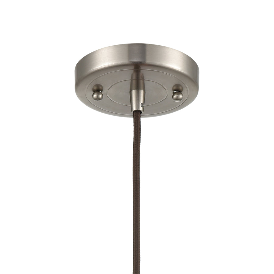 English Pub 8' 1 Light Mini Pendant in Satin Nickel