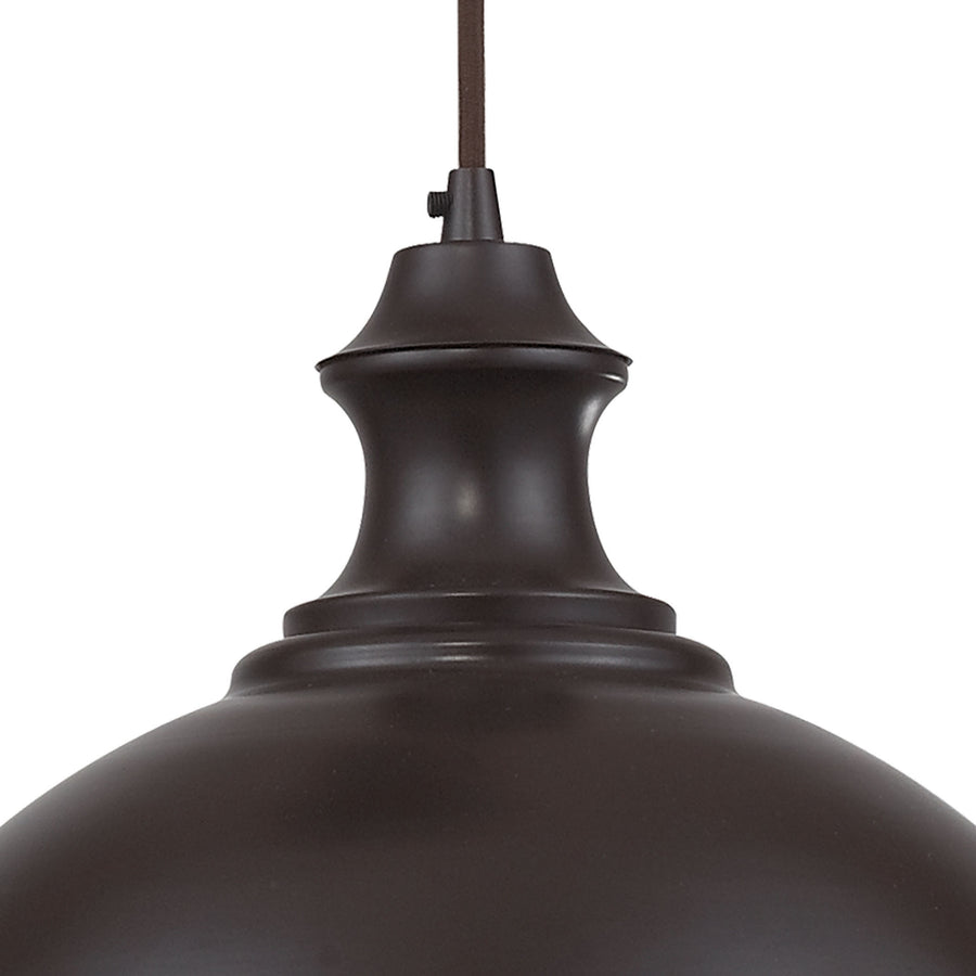 Farmhouse 14' 1 Light Pendant in Oiled Bronze