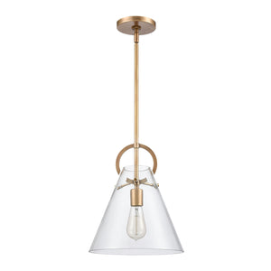 Gabby 11' 1 Light Mini Pendant in Brass