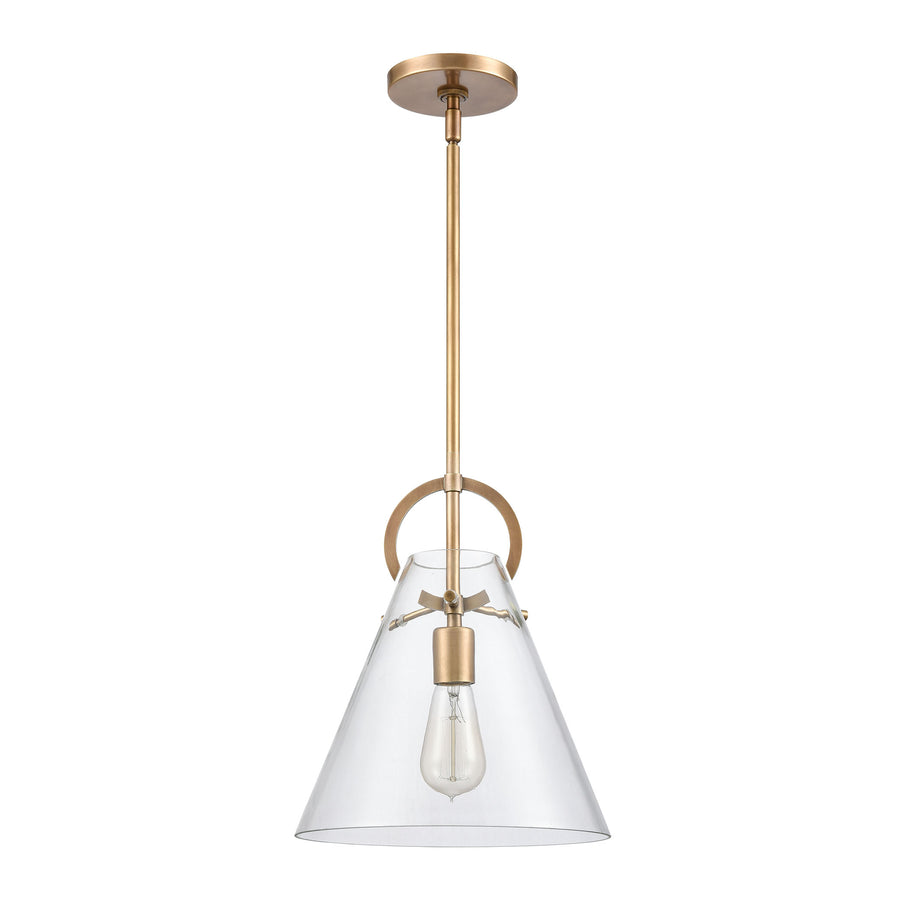 Gabby 11' 1 Light Mini Pendant in Brass
