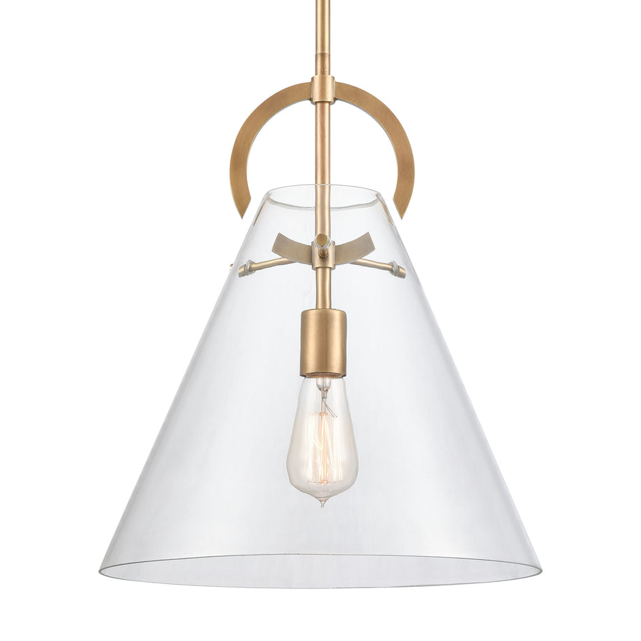 Gabby 14' 1 Light Pendant in Brass