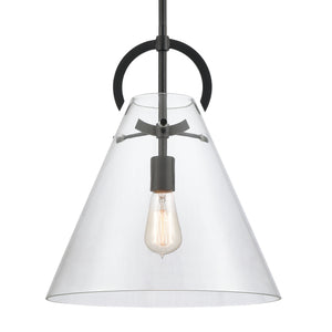 Gabby 14' 1 Light Pendant in Matte Black