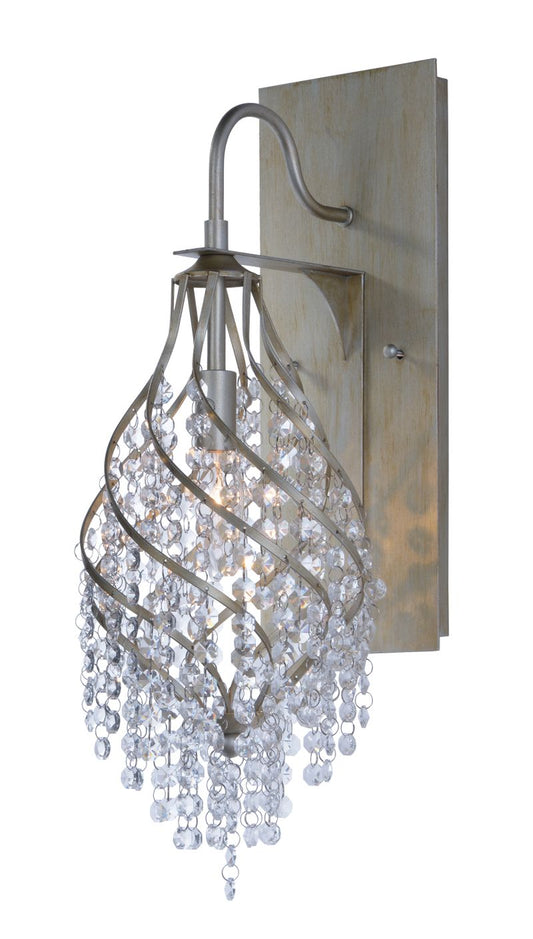 Twirl 22.25" Single Light Wall Sconce in Golden Silver