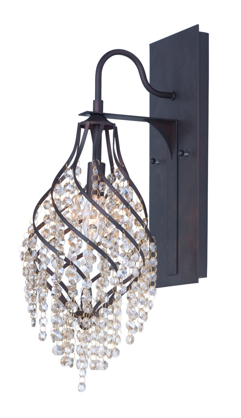 Twirl 22.25' Single Light Wall Sconce in Oil Rubbed Bronze