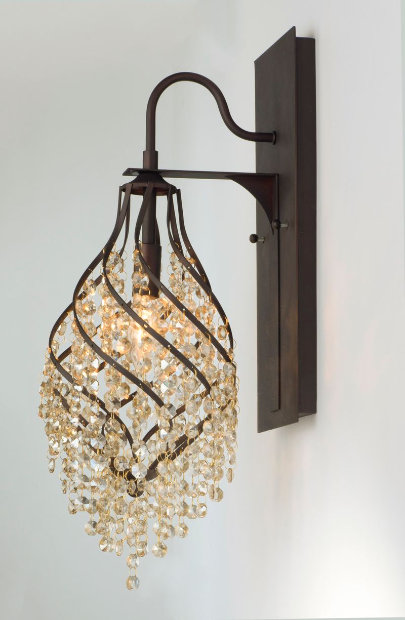 Twirl 22.25' Single Light Wall Sconce in Oil Rubbed Bronze