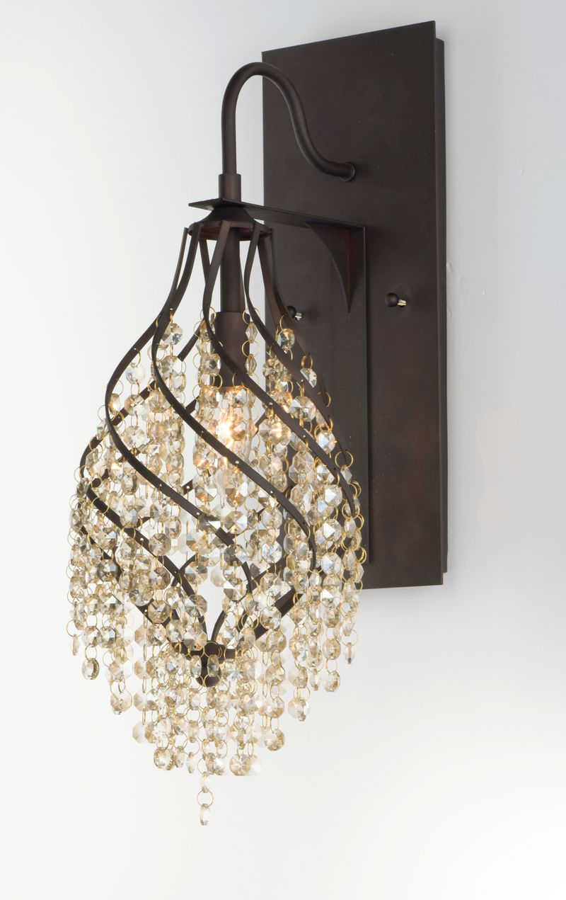 Twirl 22.25' Single Light Wall Sconce in Oil Rubbed Bronze