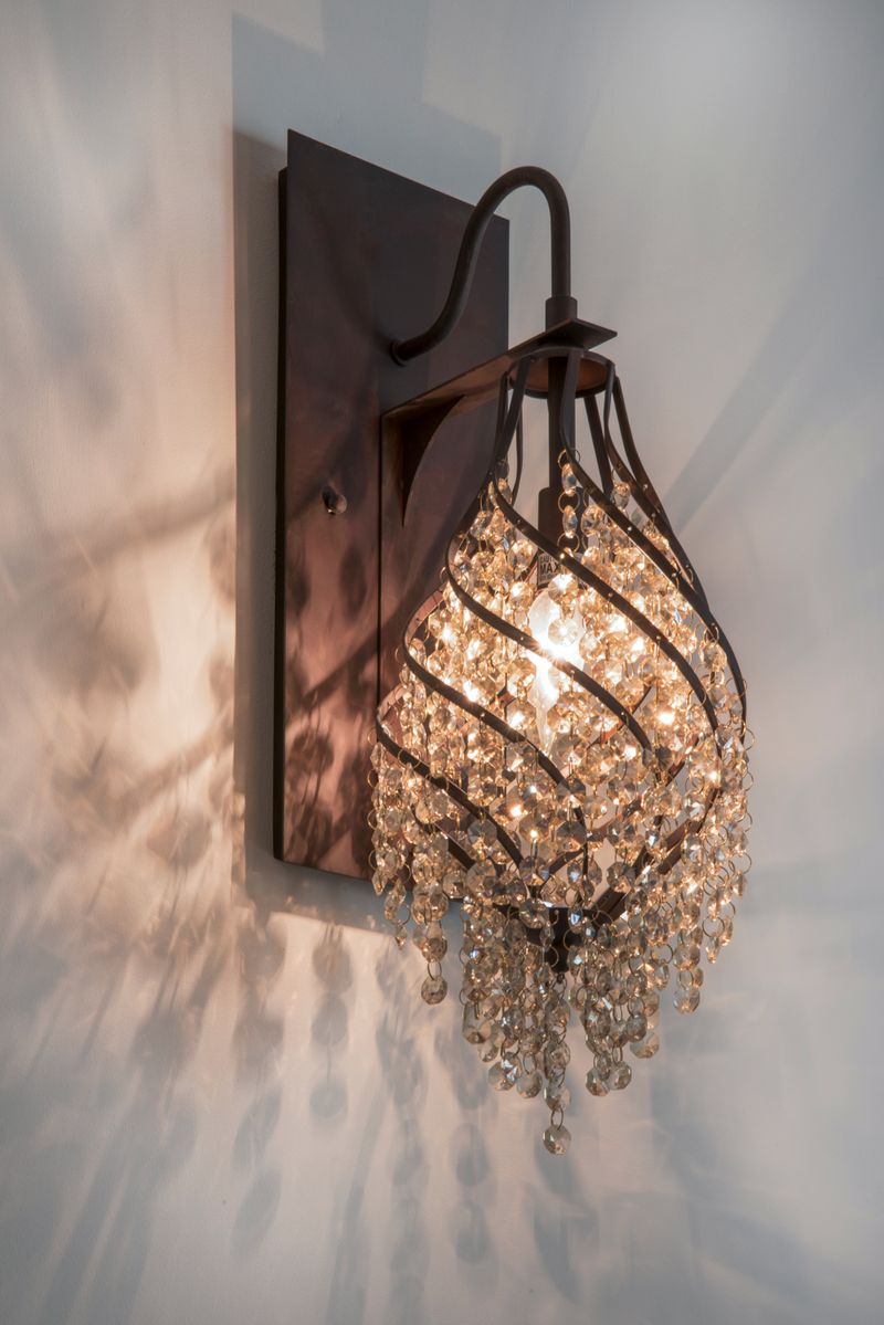 Twirl 22.25' Single Light Wall Sconce in Oil Rubbed Bronze