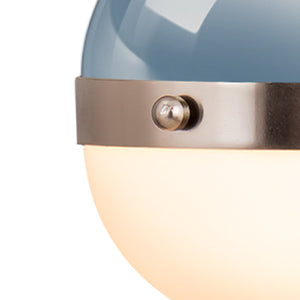 Harmelin 7' 1 Light Mini Pendant in Pale Blue