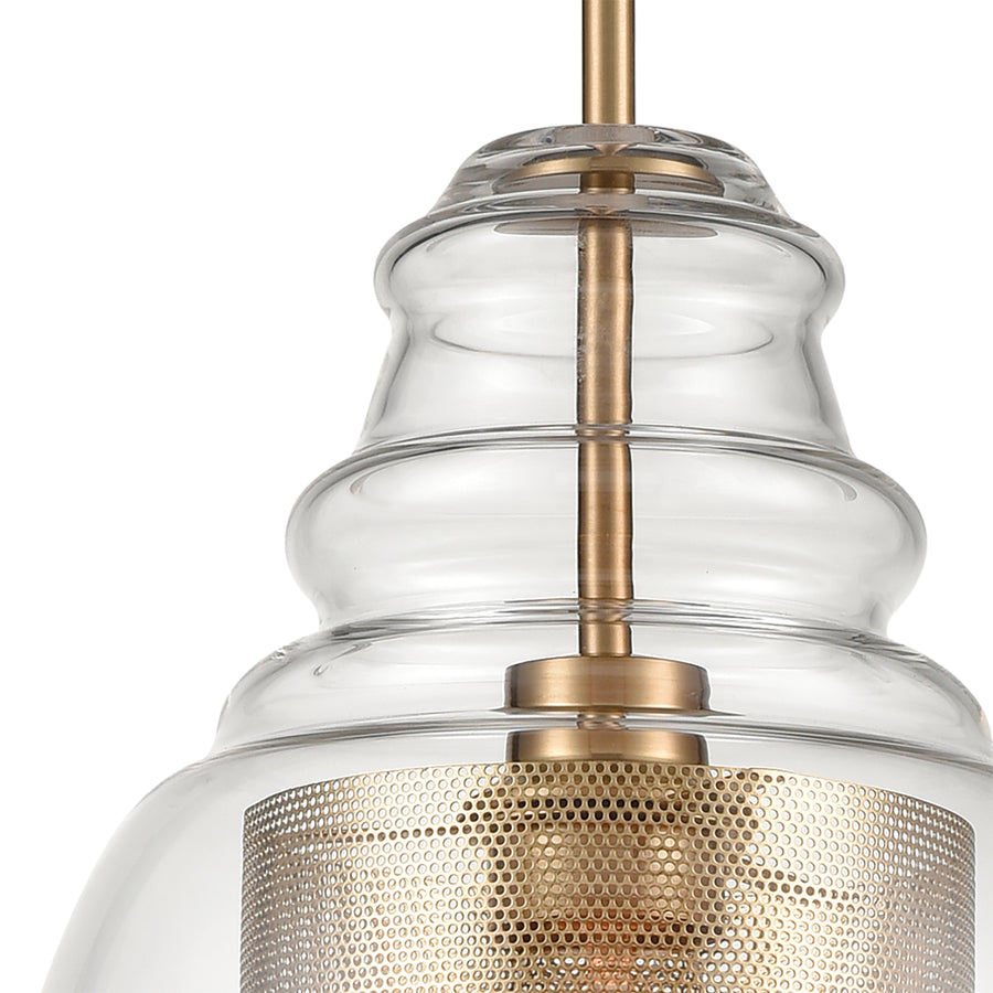 Herndon 11' 1 Light Pendant in Antique Gold