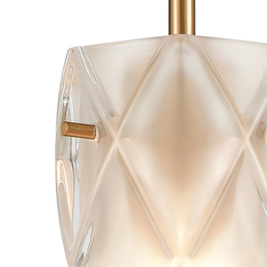 Jenning 4' 1 Light Mini Pendant in Satin Brass