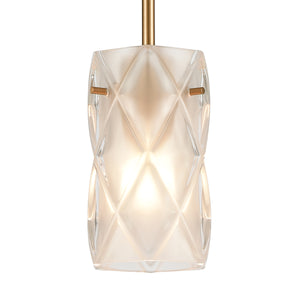 Jenning 4' 1 Light Mini Pendant in Satin Brass
