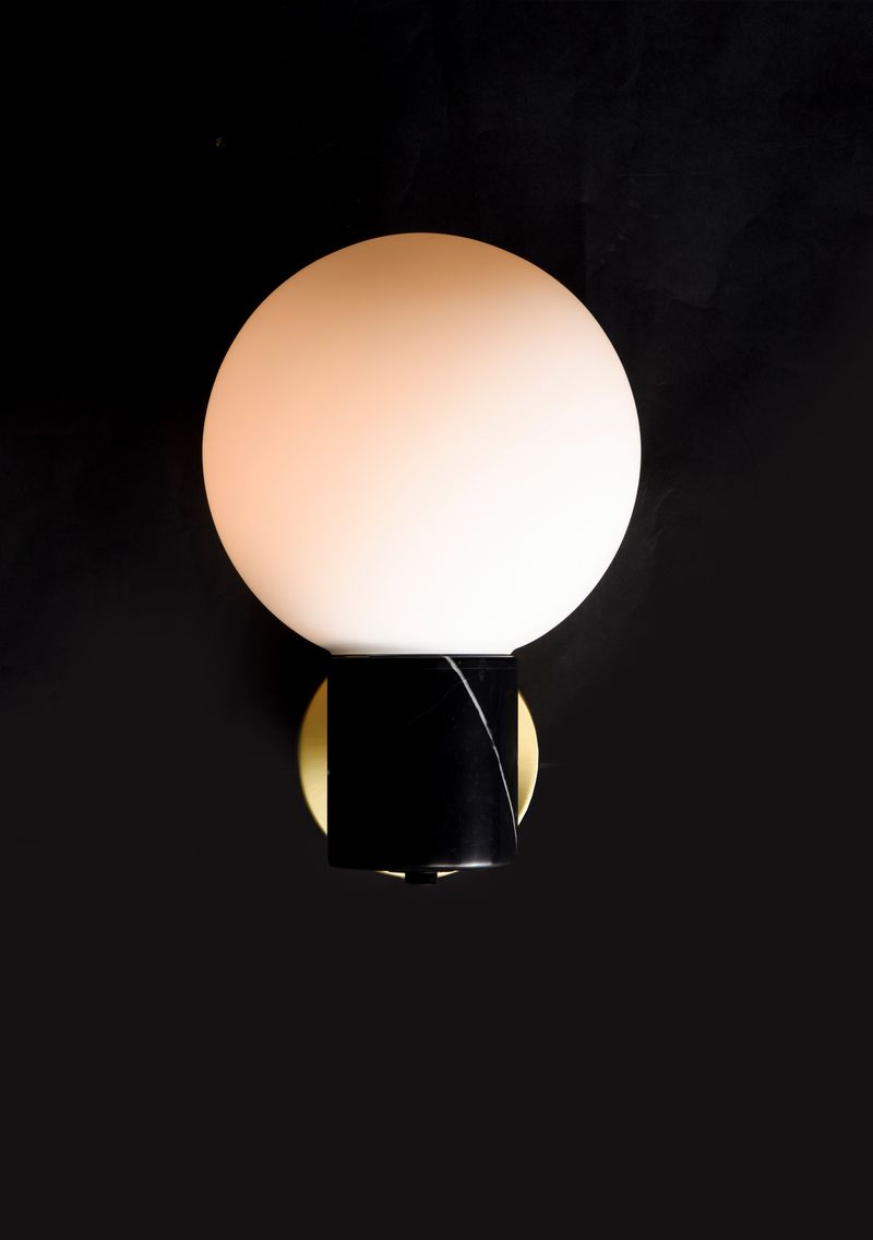 Vesper 11.5' Single Light Wall Sconce in Satin Brass and Black