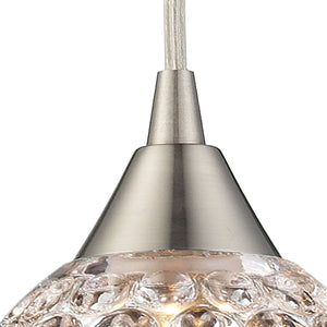 Kersey 5' 1 Light Mini Pendant in Satin Nickel (10341)