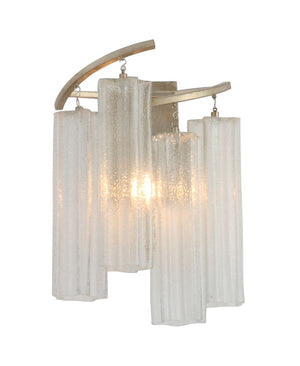 Victoria 13' Single Light Wall Sconce in Golden Silver