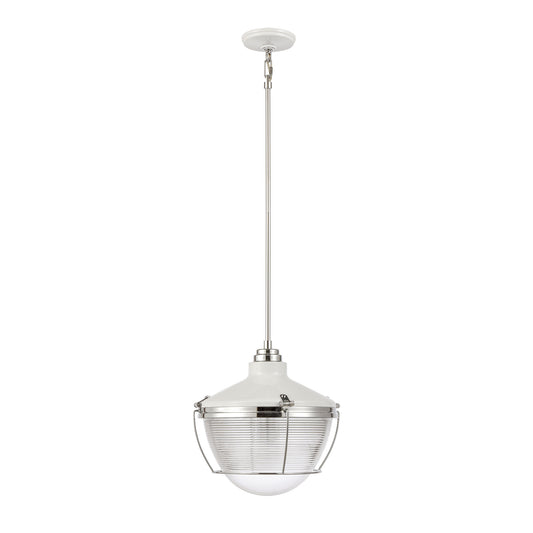 Seaway Passage 14" 1 Light Pendant in White