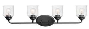 Acadia 35' 4 Light Bath Vanity Light in Black