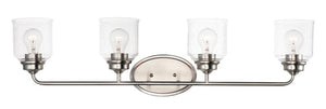 Acadia 35' 4 Light Bath Vanity Light in Satin Nickel
