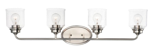 Acadia 35" 4 Light Bath Vanity Light in Satin Nickel
