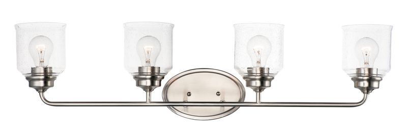 Acadia 35' 4 Light Bath Vanity Light in Satin Nickel