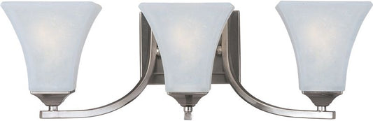 Aurora 21.5" 3 Light Bath Vanity Light in Satin Nickel