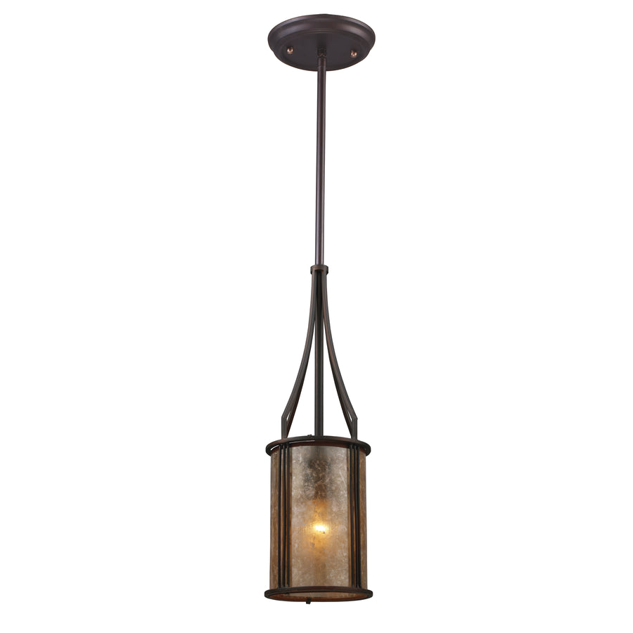Barringer 6' 1 Light Mini Pendant in Aged Bronze