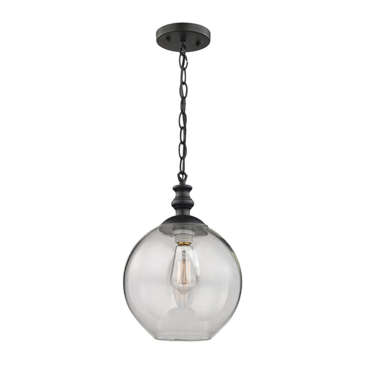 Bergen 10" 1 Light Mini Pendant in Matte Black