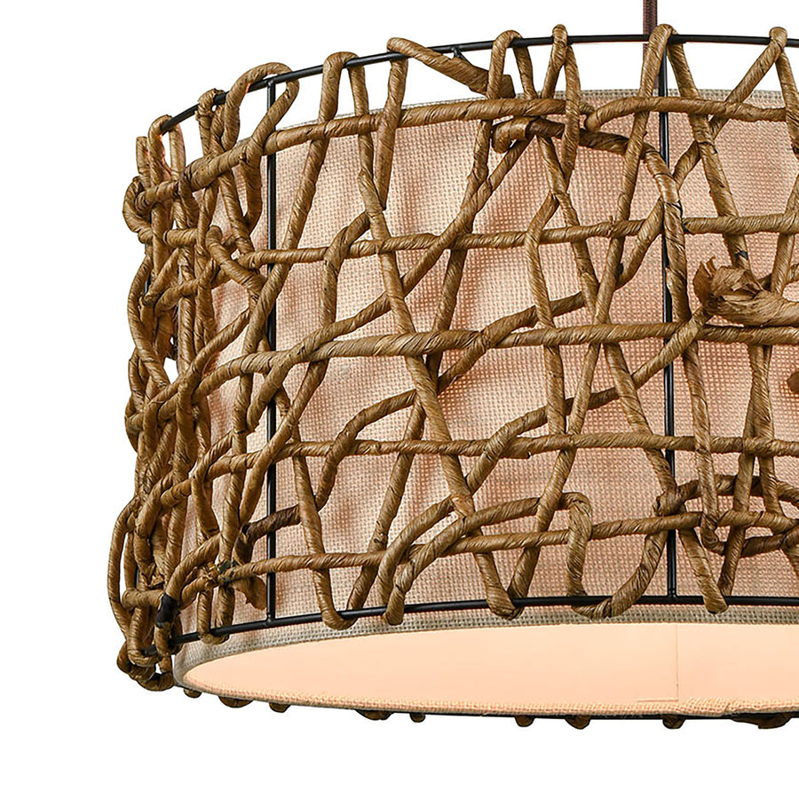 Bindan 20' 1 Light Pendant in Natural
