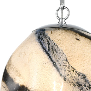 Blue Planetary 12' 1 Light Pendant in Blue