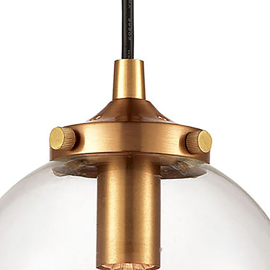 Boudreaux 6' 1 Light Mini Pendant in Antique Gold