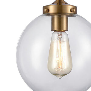 Boudreaux 8' 1 Light Mini Pendant in Antique Gold