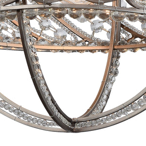 Bradington 13' 1 Light Pendant in Weathered Zinc