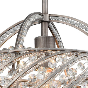 Bradington 13' 1 Light Pendant in Weathered Zinc