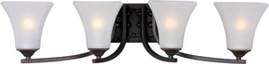 Aurora 29.5' 4 Light Bath Vanity Light in Oil Rubbed Bronze