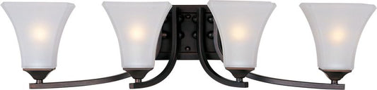 Aurora 29.5" 4 Light Bath Vanity Light in Oil Rubbed Bronze