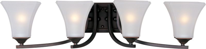 Aurora 29.5' 4 Light Bath Vanity Light in Oil Rubbed Bronze
