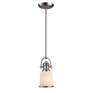 Brooksdale 5' 1 Light Mini Pendant in Satin Nickel