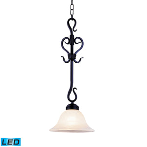 Buckingham 10' 1 Light LED Mini Pendant in Matte Black