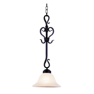 Buckingham 10' 1 Light Mini Pendant in Matte Black