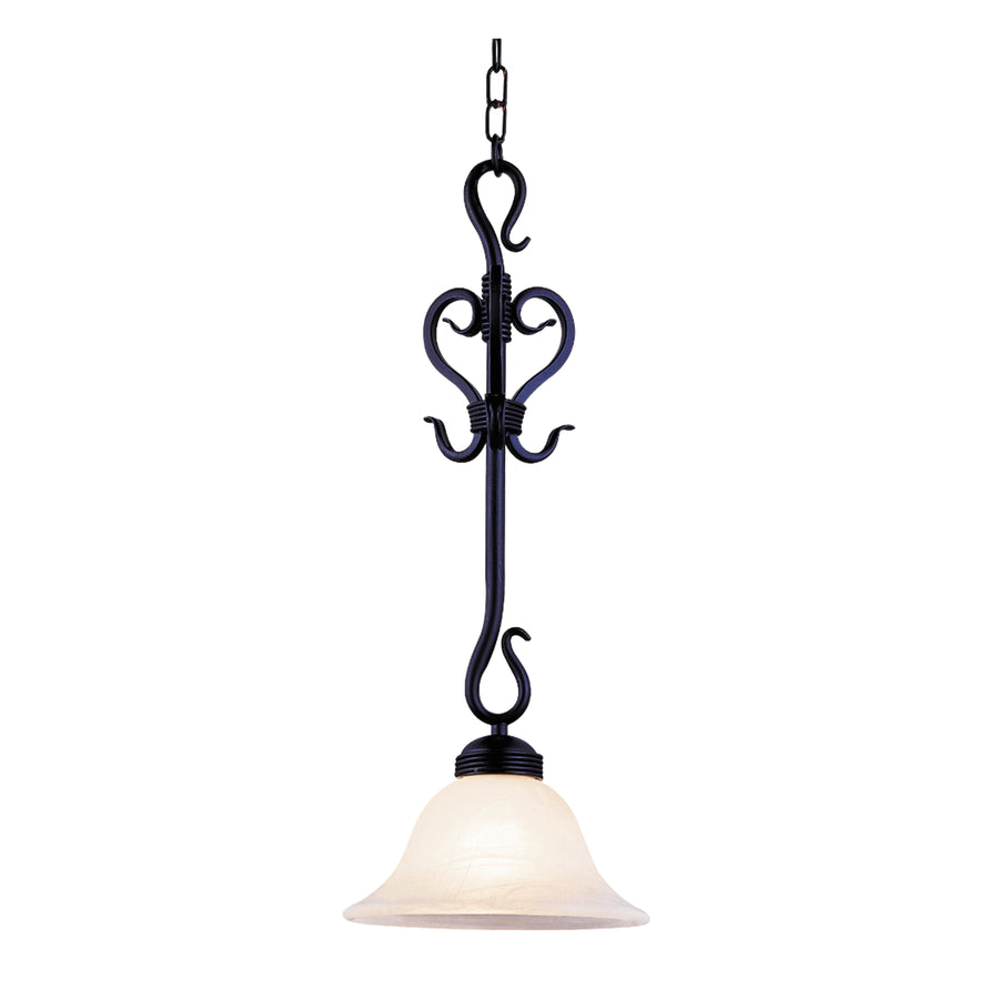 Buckingham 10' 1 Light Mini Pendant in Matte Black