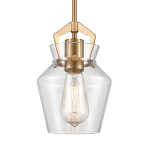 Caliper 6' 1 Light Mini Pendant in Satin Brass