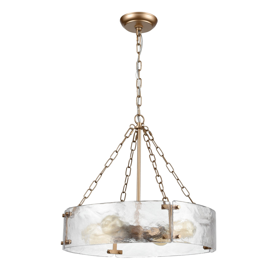 Cristata 20' 4 Light Pendant in Clear