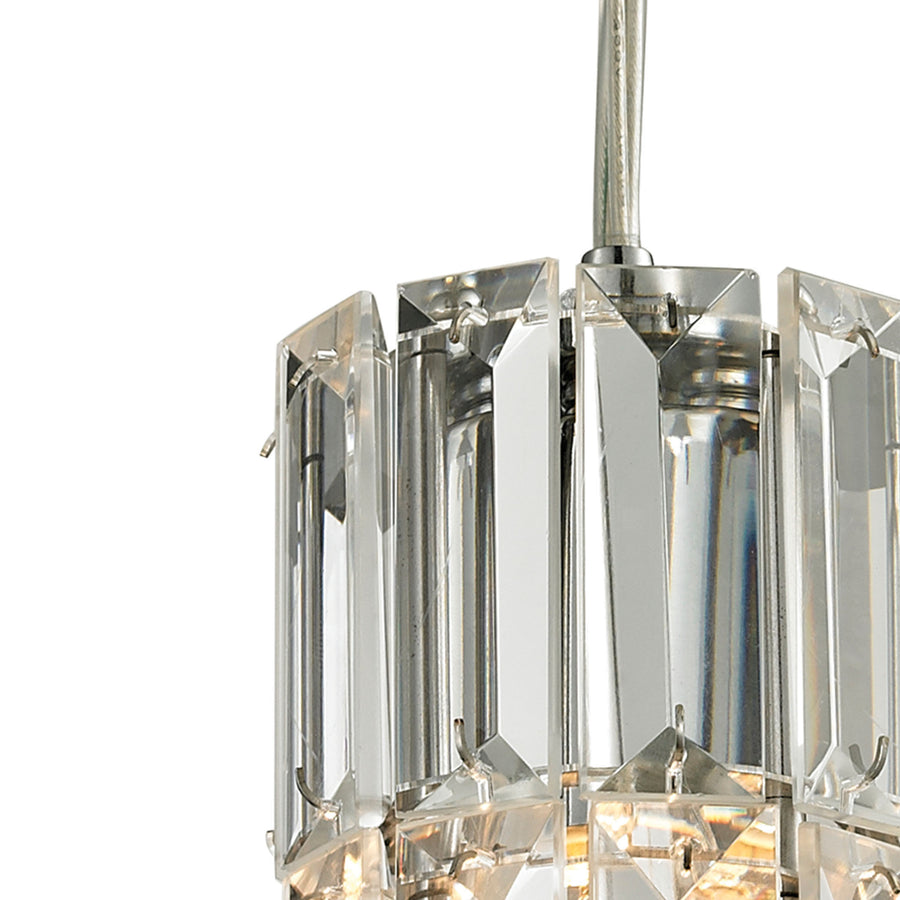 Cynthia 3' 1 Light Mini Pendant in Polished Chrome