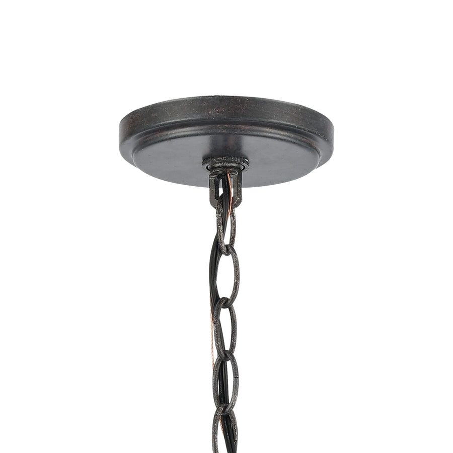 Daisy 12' 4 Light Pendant in Midnight Bronze