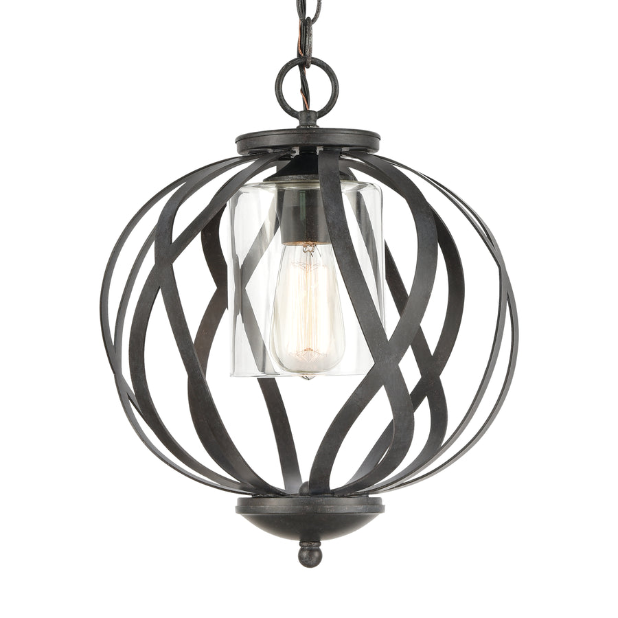 Daisy 12' 4 Light Pendant in Midnight Bronze