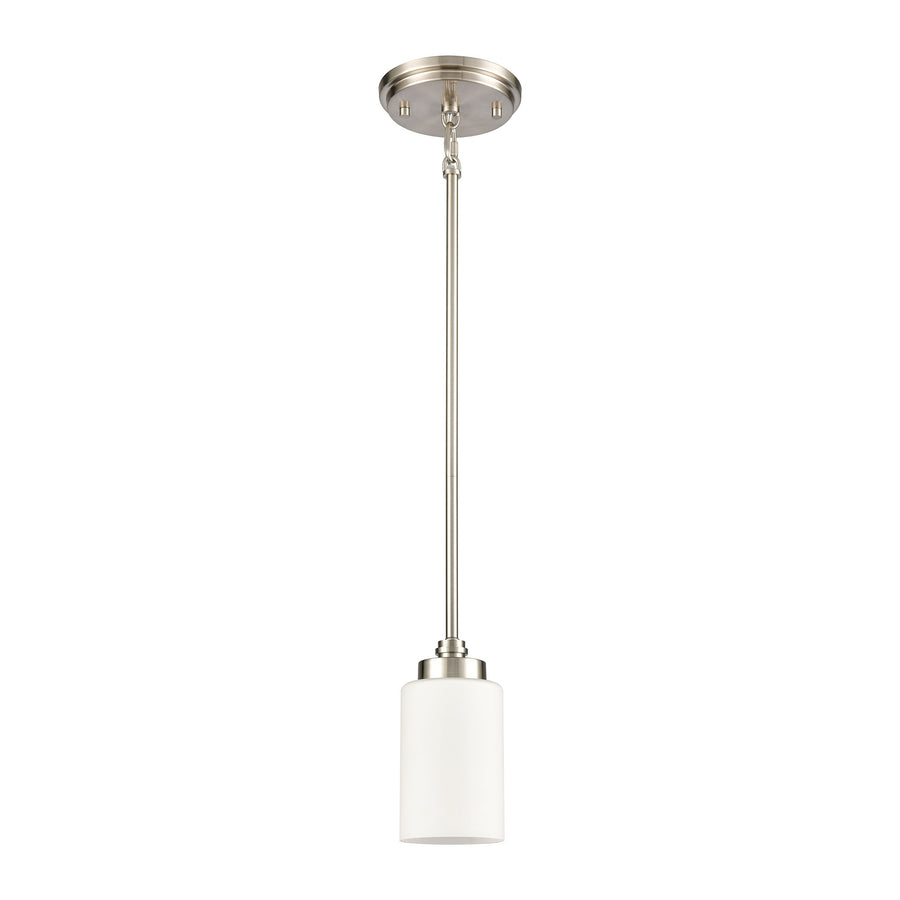 Dawson 4' 1 Light Mini Pendant in Satin Nickel